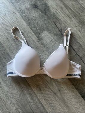 Tommy Hilfiger White Molded T-Shirt Bra with Branded Band